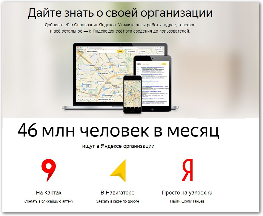 Аудитория сервисов Яндекса
